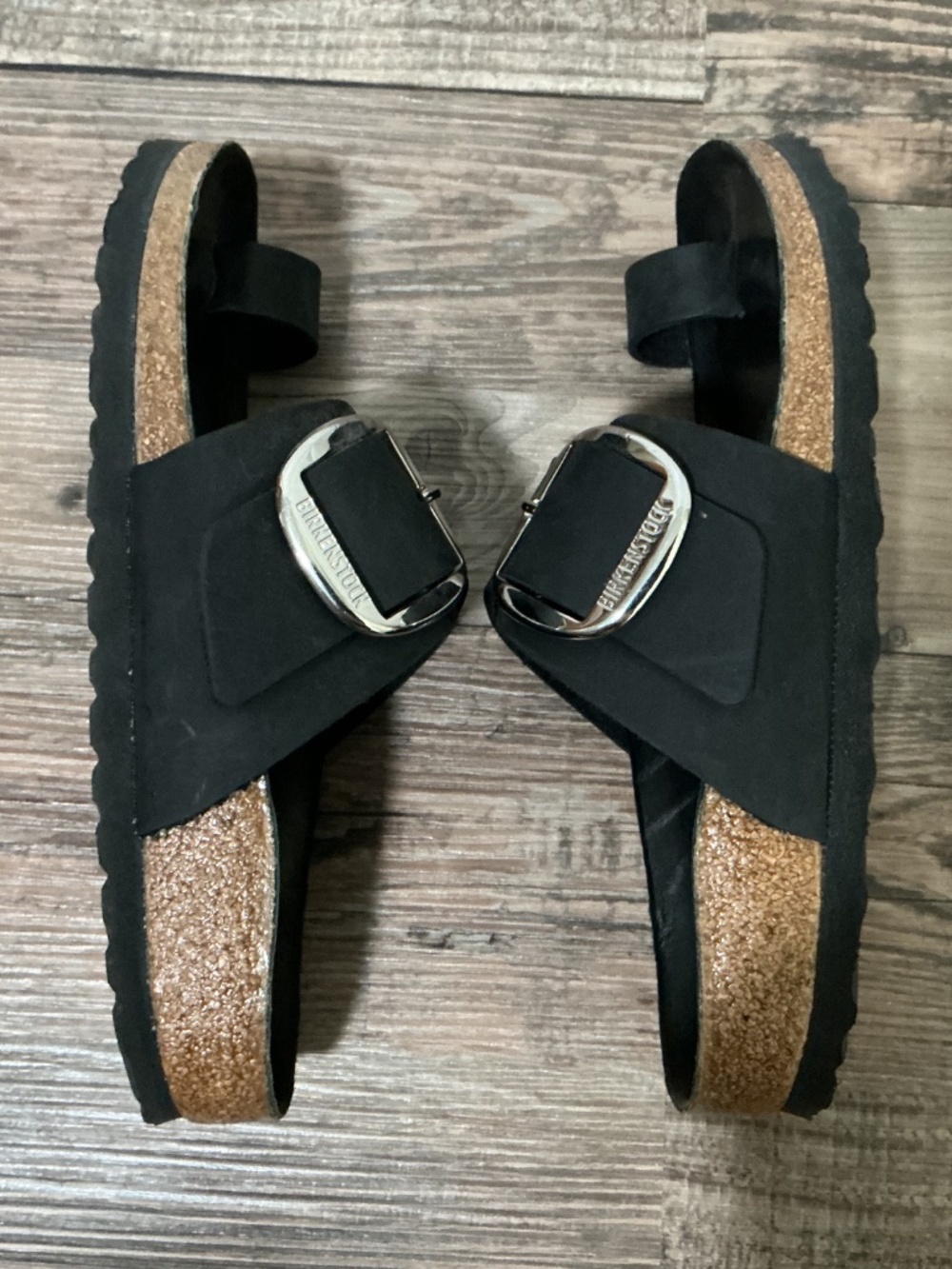 Birkenstock Miramar Big Buckle Black Leather Sandals - 36 - Picture 4 of 9